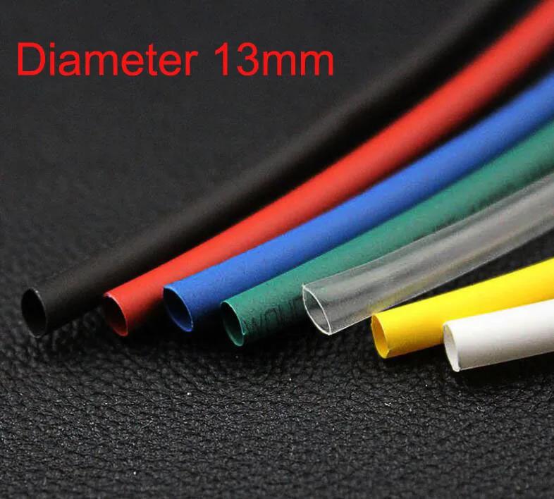 

Black/Red/Yellow/White/Clear/Greed/Blue 13mm Diameter Polyolefin Heat Shrinking Tube 10M