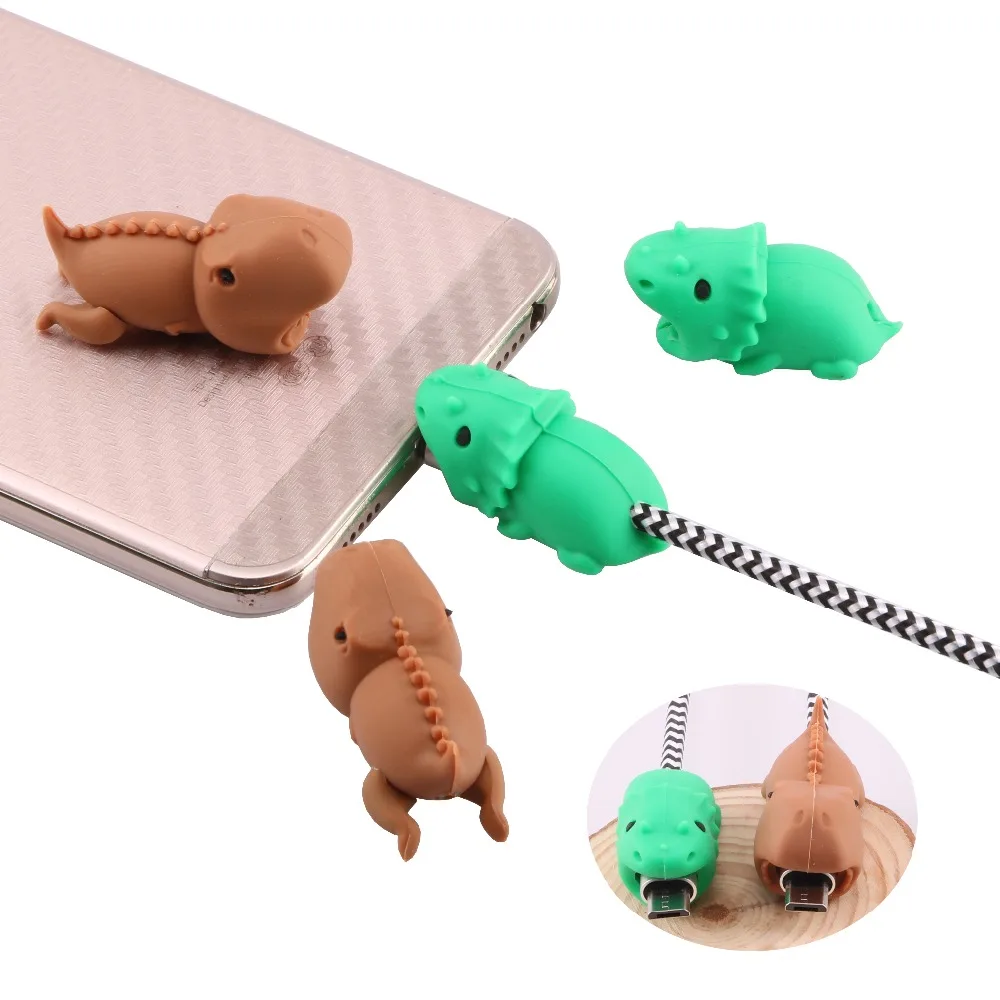 SIANCS Милые Животные Динозавр кукла защита для кабеля &quotукус&quot usb