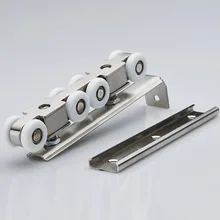 Деревянные висячие тонкий ременный шкив восьмиколесные двери из нержавеющей стали стеклянные раздвижные двери для бесшумных колес