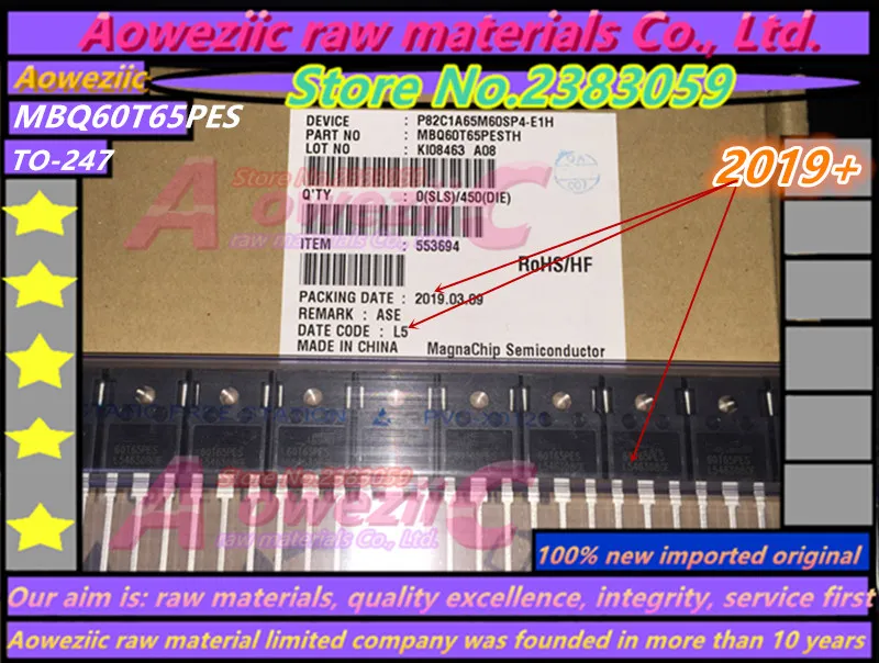 Aoweziic+ импортный 60T65PES MBQ60T65PES MBQ60T65 60T65 TO-247 инвертор сварочный аппарат обычно используется