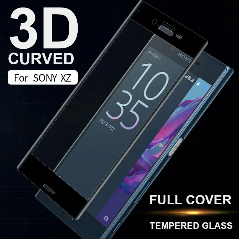 

For Sony Xperia XZ XZS Full Cover Tempered Glass Screen Protector For Sony Xperia XZ XZS 3D Curved Edge Film Protective Cover