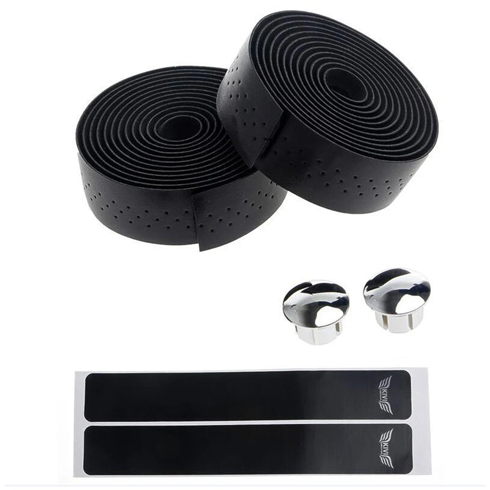

Road Carbon fiber Bike Tape Cycling Race Bicycle Grips Cork Tape +2 Bar Plugs Mountain belt straps