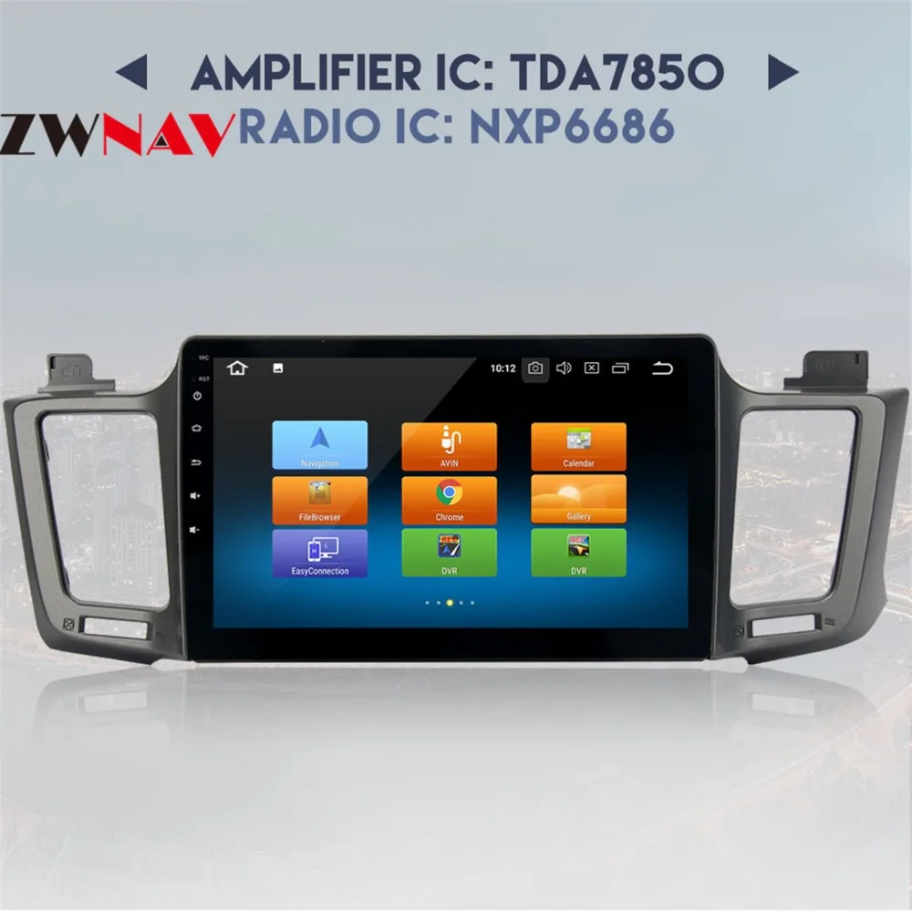 10," Восьмиядерный Android 8,0 Автомобильный gps радио для Toyota RAV4 RAV 4 RAV 4 Автомобильный мультимедийный стерео с canbus без dvd