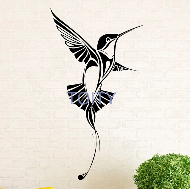 Hummingbird Wall Decal Colibri Bird Vinyl Window Stickers Interior