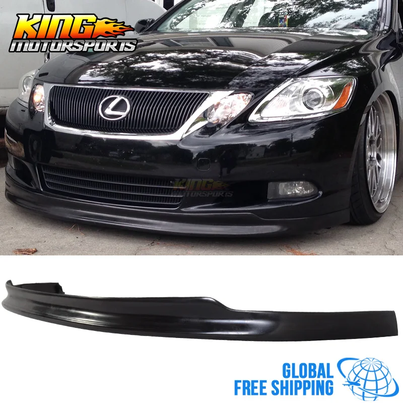 Fit 08-11 Lexus GS460 350 Sedan 4DR передний бампер для губ Boddykit TTE style Global по всему миру