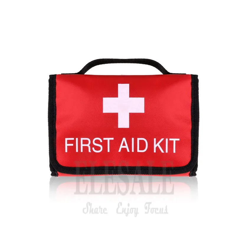 Kit de primeros auxilios plegable portátil de alta capacidad para tratamiento de emergencia en viajes o Camping