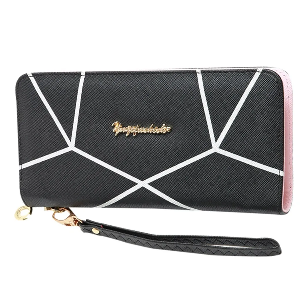 

OCARDIAN Women Geometric Pattern Mobile Phone Bag Women Ladies Card Bag For Women Female Purse Money Clip Wallet 90306015