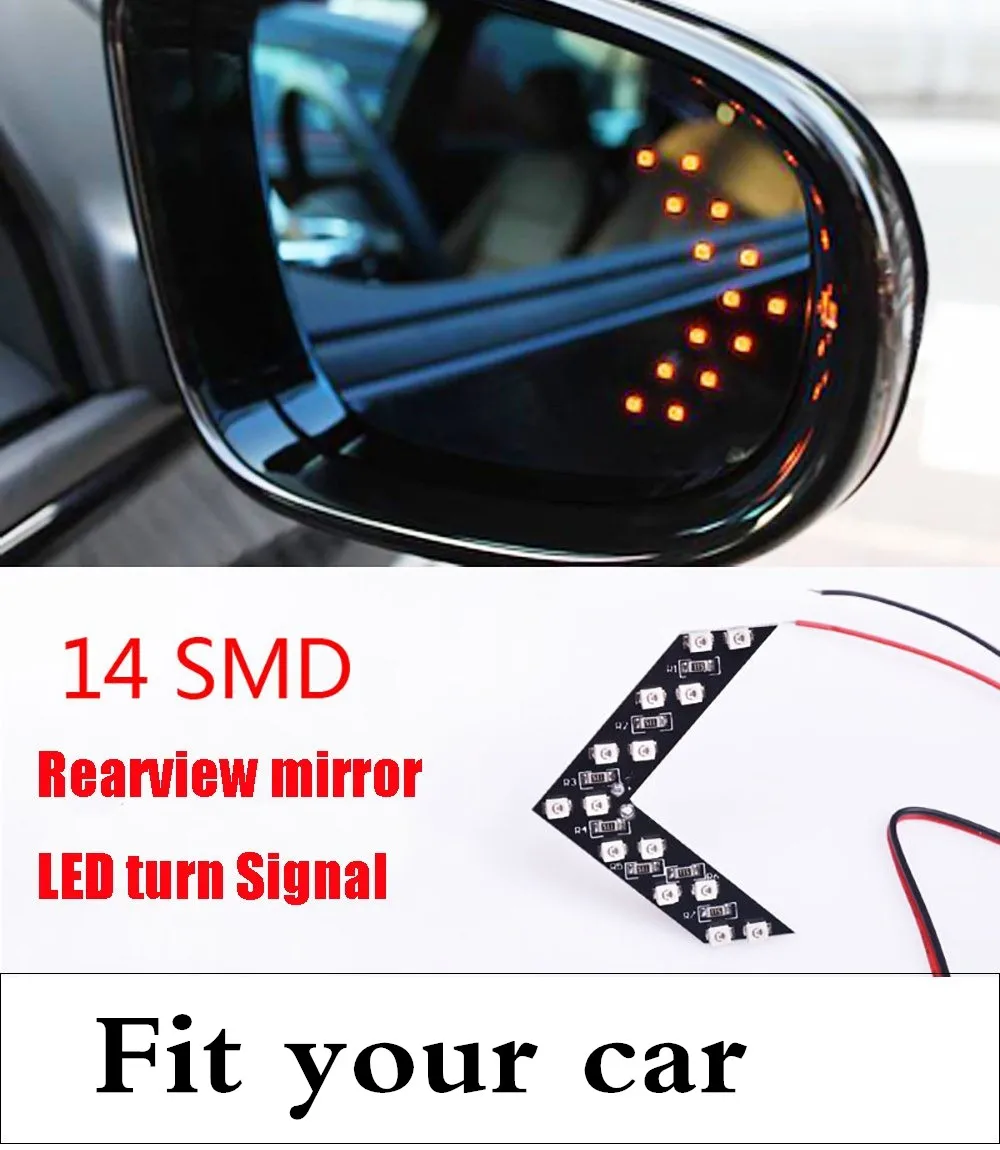 

car styling 2017 14SMD LED Arrow Panel Car Side Mirror Indicator Turn Signal Light For acura RDX MDX NSX TLX ILX RLX