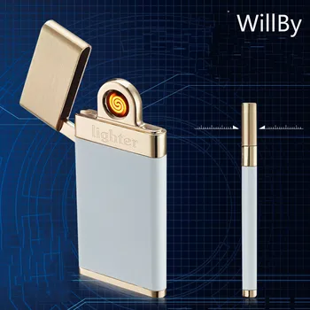 

2PCS/LOT Ultra-thin Double-sided Smoking Detector for Environmental Protection USB Charging Cigar Lighter