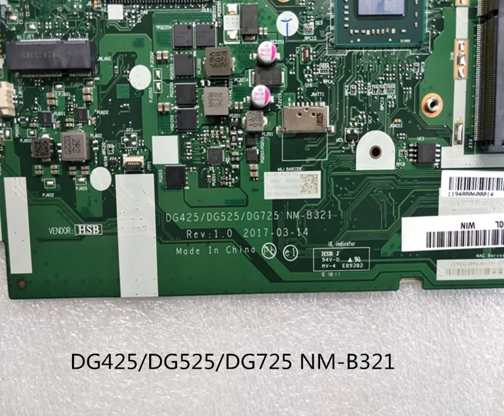 Новая lenovo IdeaPad 320-15ACL 320-15AST материнская плата для ноутбука NM-B321 FRU 5B20R33838 материнская плата тест