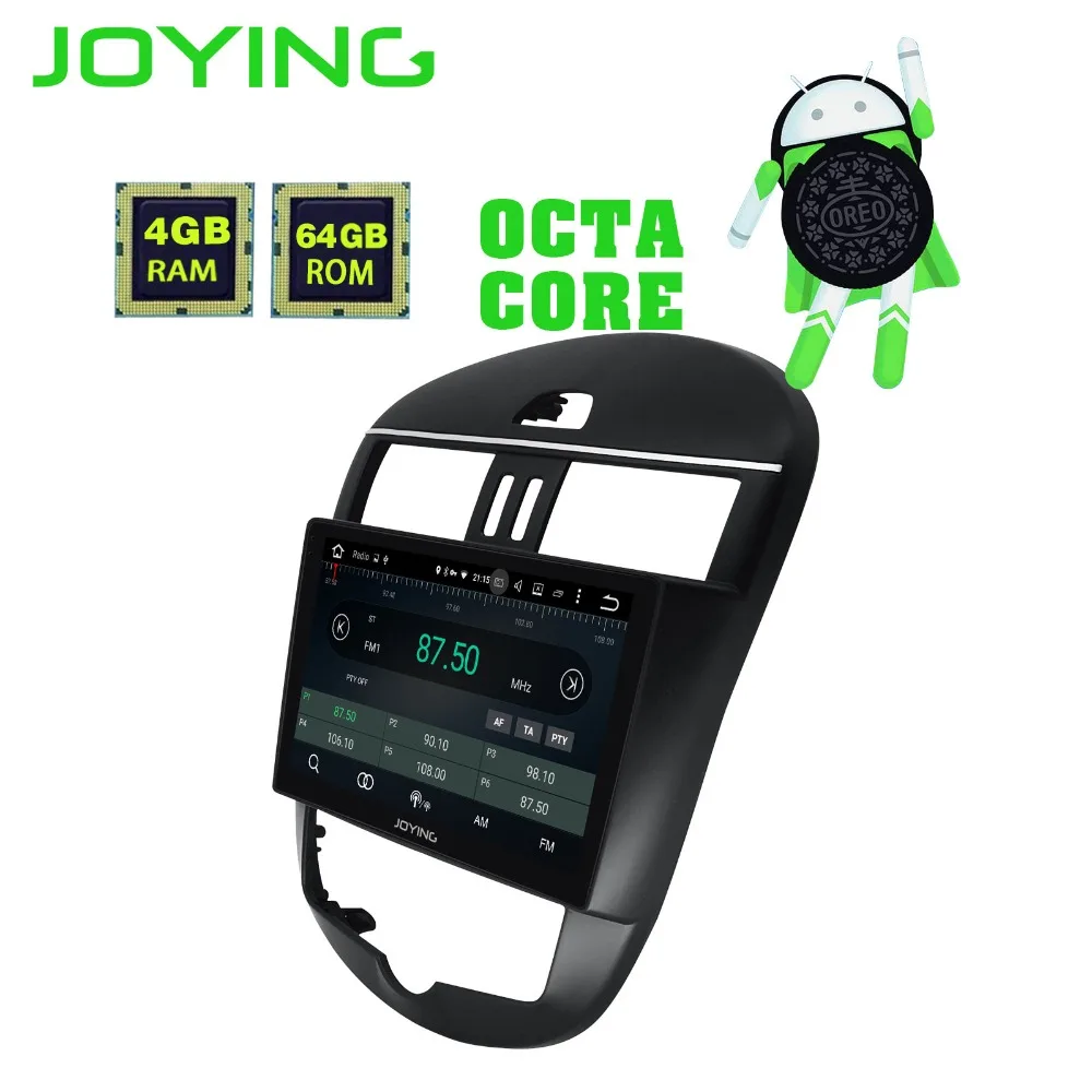 Best JOYING 10.1" IPS Screen 4G ram Android 8.1 GPS Unit Radio Car Stereo Player Autoradio for Nissan Tiida/Versa 2011-2015 Head Unit 2
