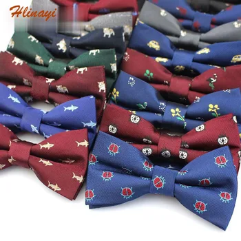 

Hlinayi 2019 Men's bow tie Korean version of casual fashion animal double cute bow tie