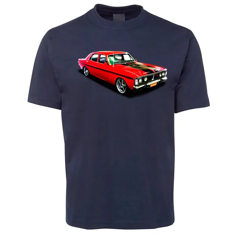 Men T-Shirt Men Clothing Plus Size New Black American Car GT Falcon Illustrated T Shirt Size S -3XL Tee Shirt