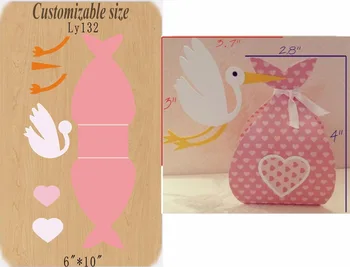 

Swan carton & Wooden dies for scrapbooking, fit MY machine