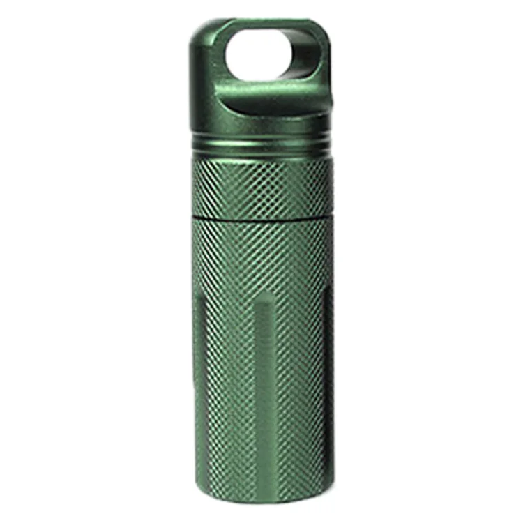 Green EDC чехол для багажника походный лагерь держатель для хранения сухих бутылок Открытый медицина матч pill контейнер капсула водонепроницаемый Survice - Цвет: Green