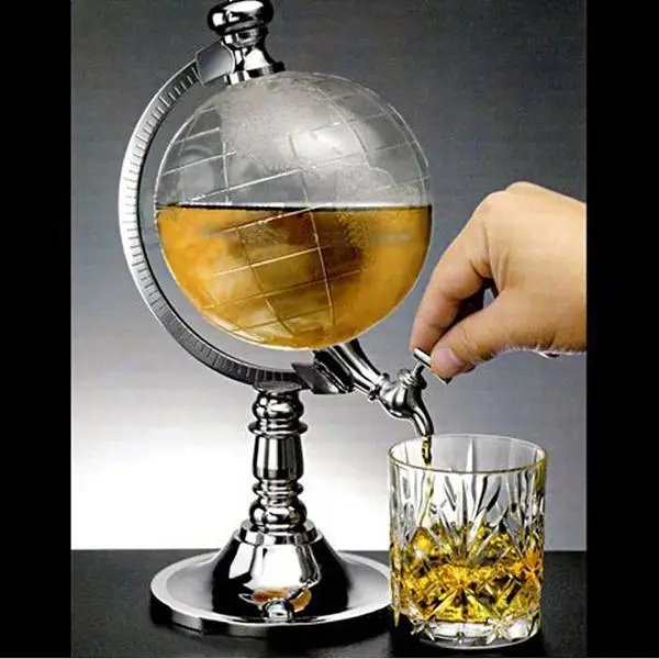 

Novelty Globe Shaped Beverage Liquor Home Bar Dispenser Wine Beer Pump Single Canister Pump Kitchen Accessories Cocina Gadget