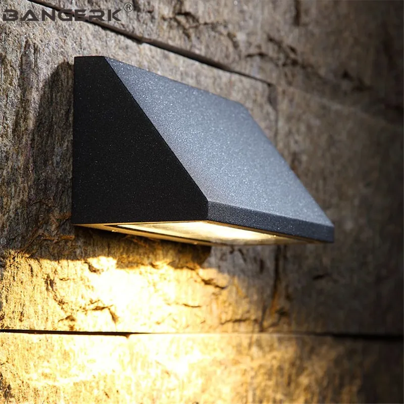 Outdoor Modern Wall Lamp COB 8W LED Porch Lights IP65 Waterproof Sconce Aluminum Lighting Lamps Garden Decor Fixtures | Освещение