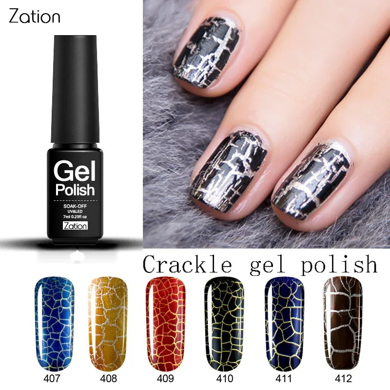 Zation Crack Nail Gel Crackle Gel Cracking Nail Polish Photography Gel
