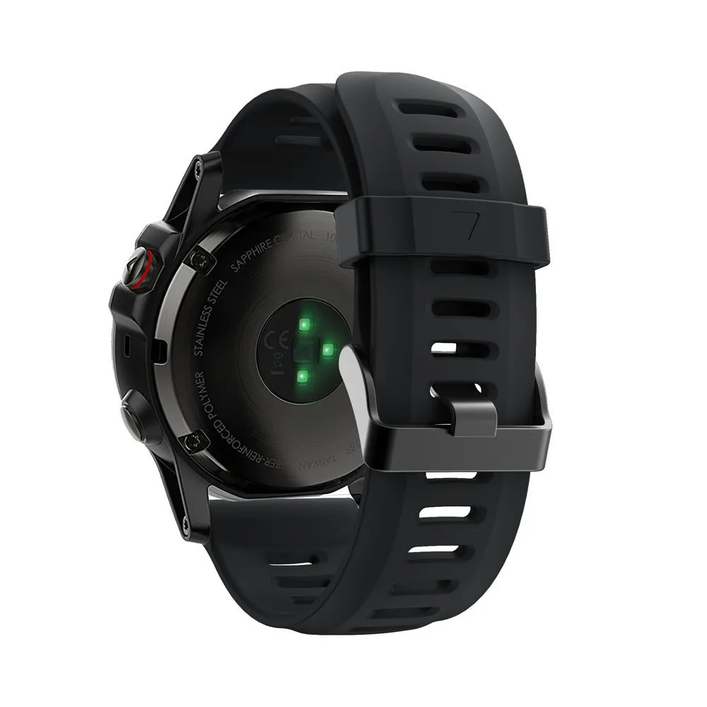 Мягкий силиконовый сменный спортивный ремешок для часов для Garmin Fenix 3 Ремень Металлические наручные часы Браслет замена#15