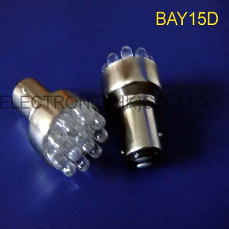 Высокое качество 12V BAY15d BAZ15d 1157 авто светодиодный стоп-сигналы, светофоров, PY21/4 W P21/4 W светодиодные лампы для парковки 50 шт./лот