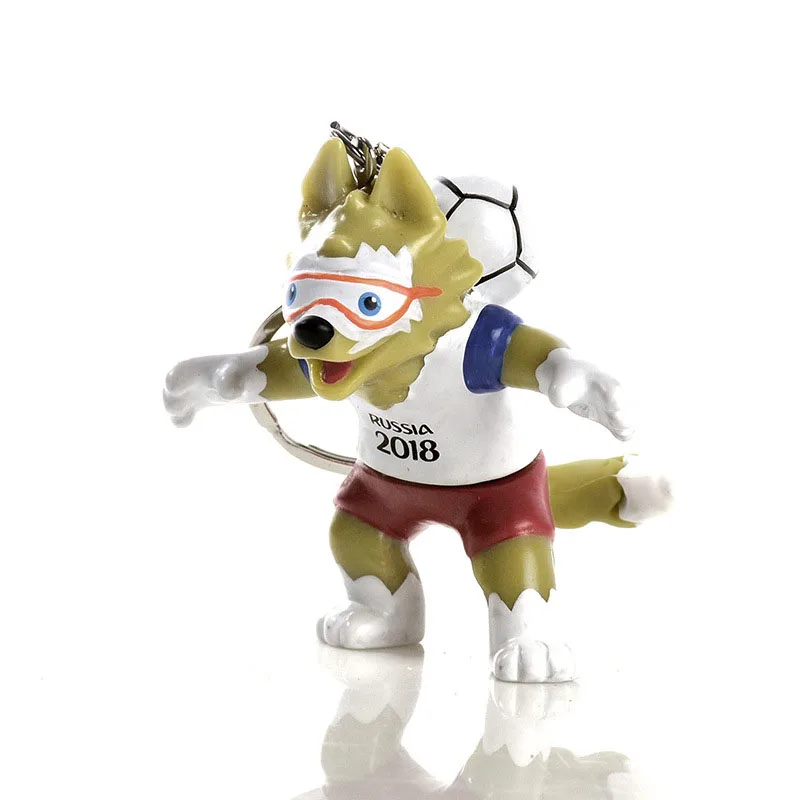 Русские слова Кубок 3D талисман кукла брелок Zabivaka игрушка футбольный матч стоящий раздел 3D талисман сувениры - Цвет: Type 1