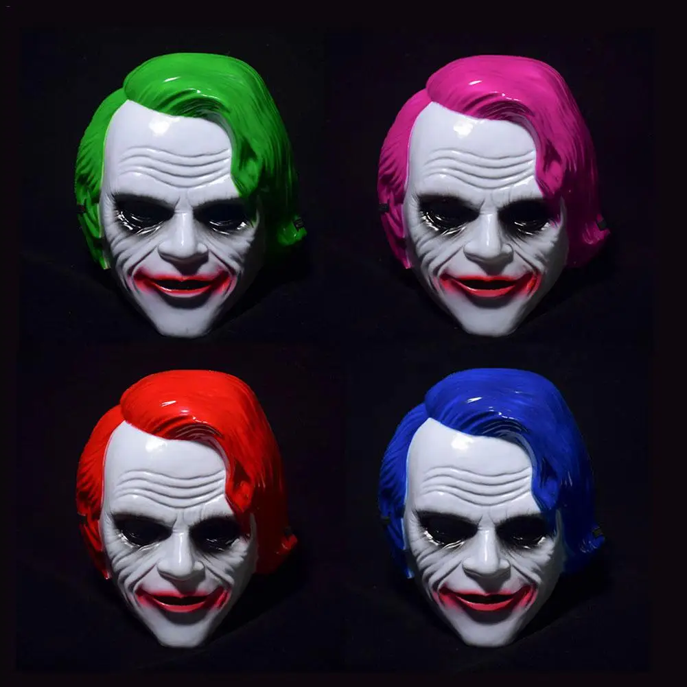horror ball clown mask cos dress up theme movie original dark knight mask party halloween props