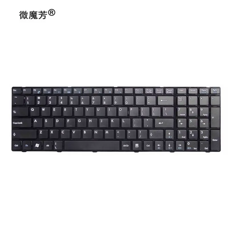Английский клавиатура для MSI GT680 GT680R GT683 GT683R GT685 GT685R GE700 A6205 CX605 нам черная клавиатура для ноутбука