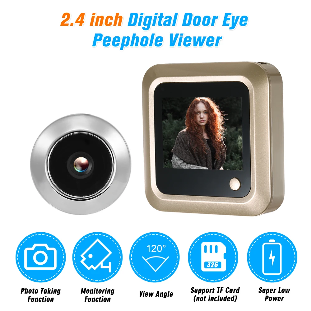 2.4 inch Digital Door Eye Peephole Viewer LCD Security ...