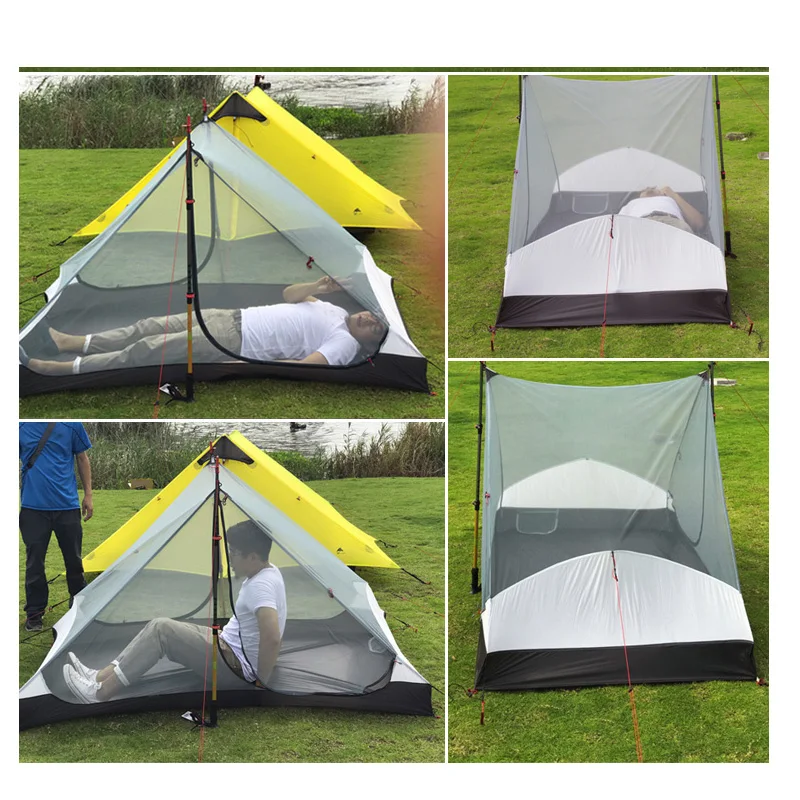3F UL GEAR 2 persons 3 seasons and 4 seasons inner of LANSHAN 2 out door camping tent