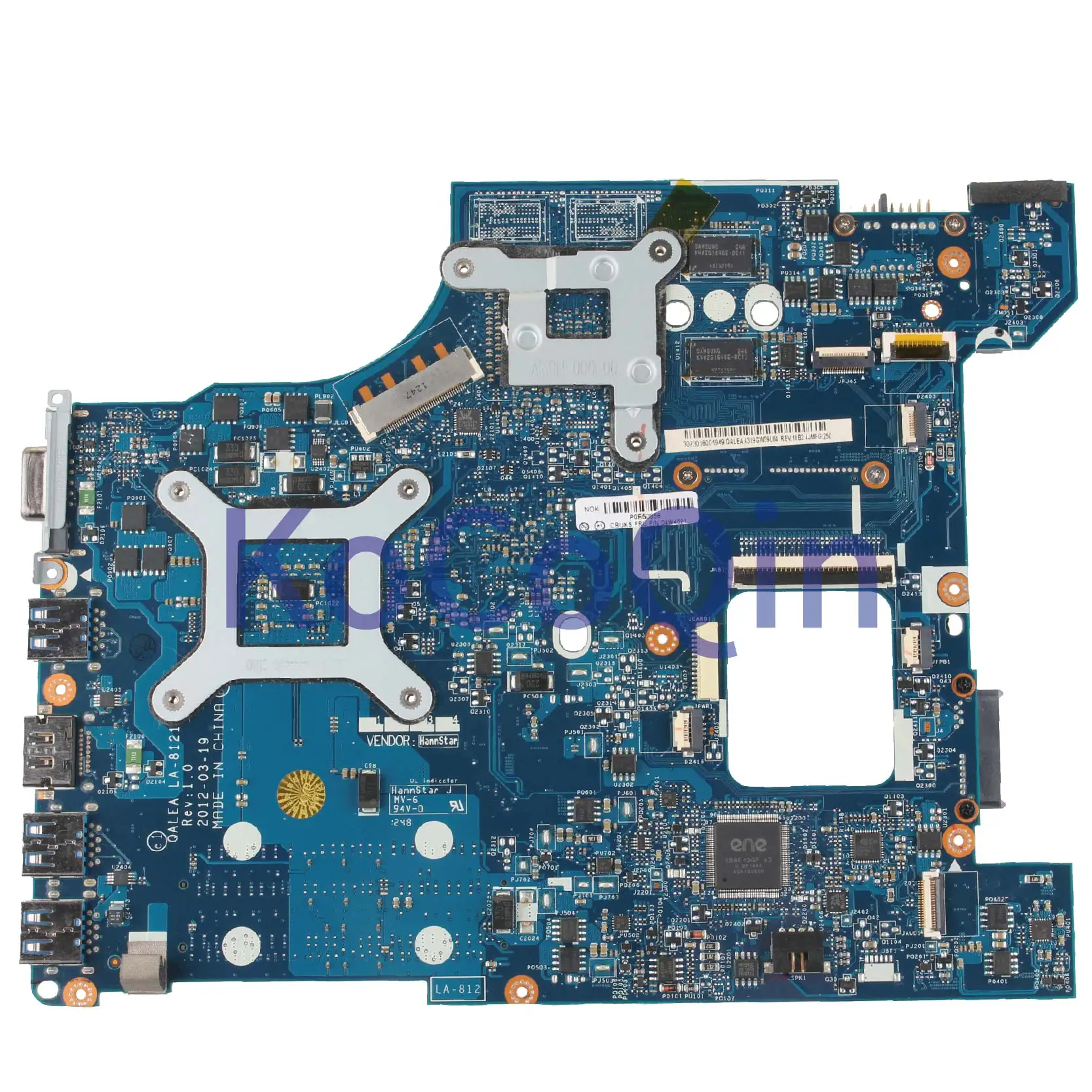 Popular  KoCoQin Laptop motherboard For LENOVO ThinkPad Edge E435 Mainboard 04W4021 QALEA LA-8121P AMD 216-0