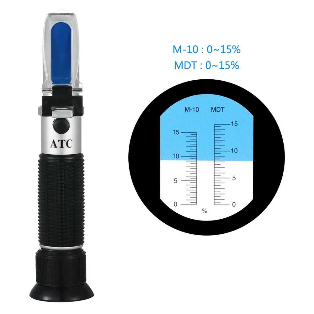 1 Professional Hand Held Accurate Refractometer Salinity Refractometer 0100‰ Cutting Oil Fluid