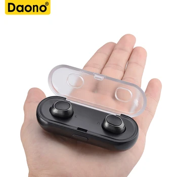 

TWS-16 Invisible Mini Headphones 3D Stereo Hands-free Noise Reduction Bluetooth Headset Wireless Earphones and Power Bank box