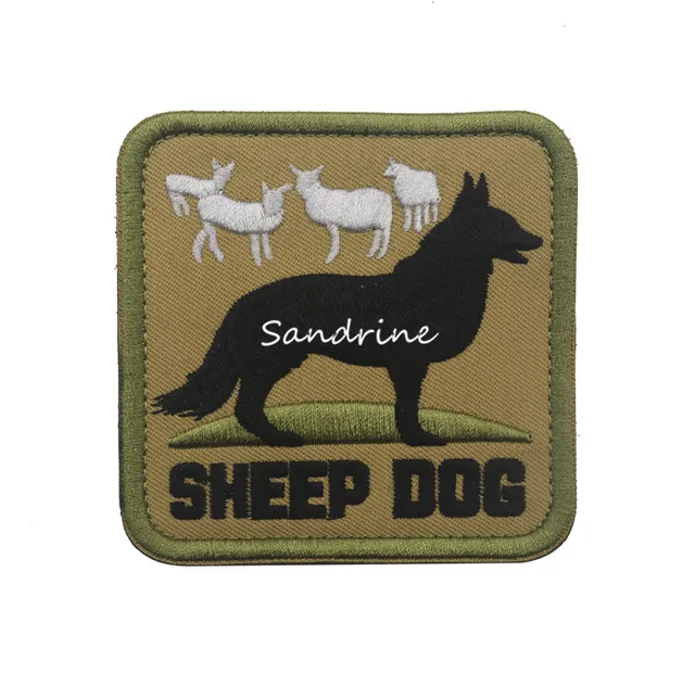 SheepDog Military Army Tactical Morale Embroidery Patches For Clothes