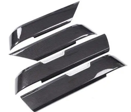 

4pcs Carbon Fiber Style ABS Plastic Inner Door Decoration Cover Trim For Landrover Range Rover Sport RR Sport 2014-2017 NEW!!