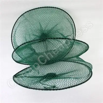 2016 New Foldable Crab Fish Crawdad Shrimp Minnow Fishing Bait Trap Dip Net Cage Special Zipper Nylon Fishing Net Cage