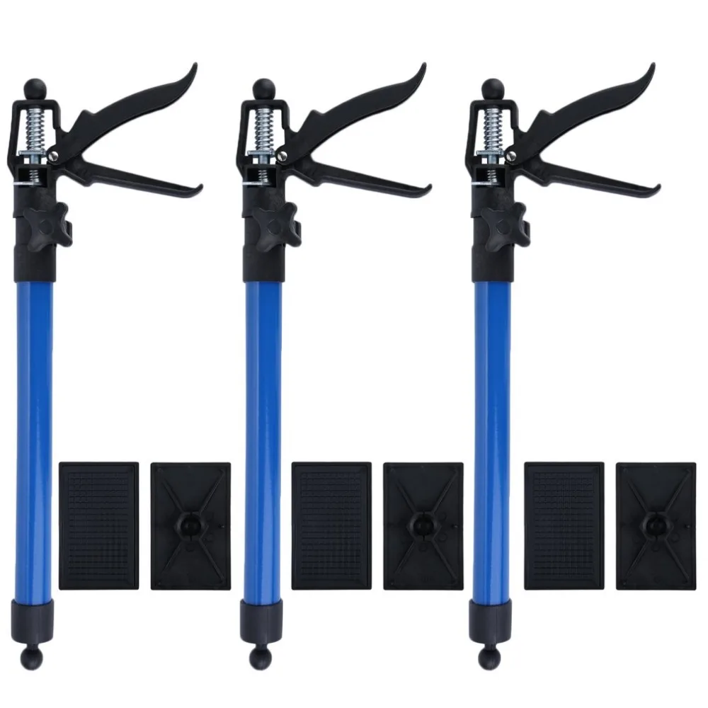 

50-115CM Telescopic Support Rod 3PCS/Set Pressure Plate Hood Prop Universal Decorative Ejector Home DIY Tools Blue/Red