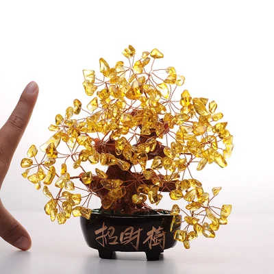 

NATURAL Safflower greenery quartz gemstone TREE REIKI Healing