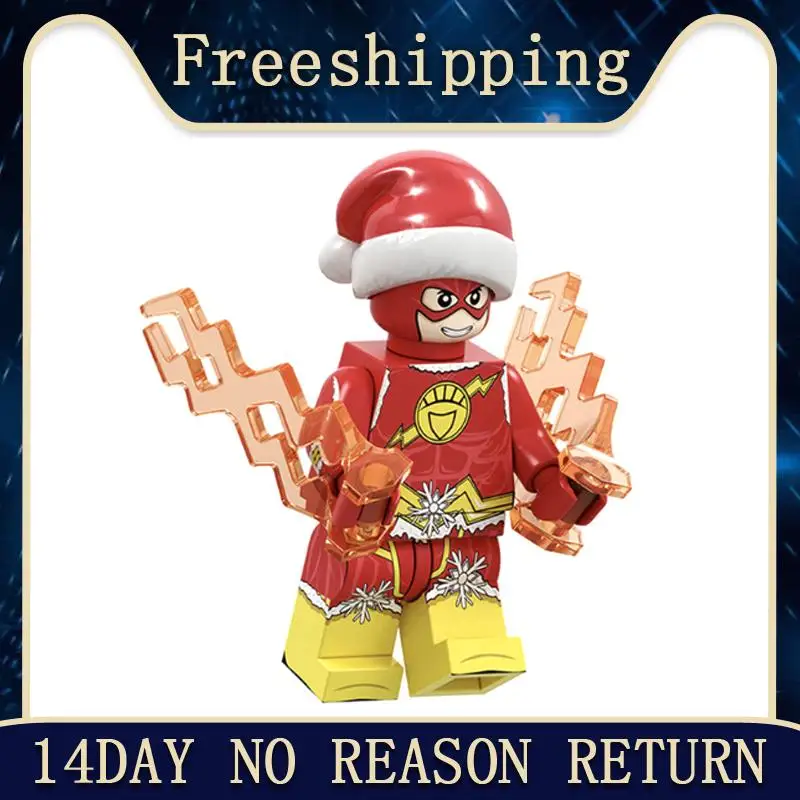 Building Blocks Merry Christmas Flash Shazam Captain American Action Figures legoed Collection For Children Toys Gift PG1650