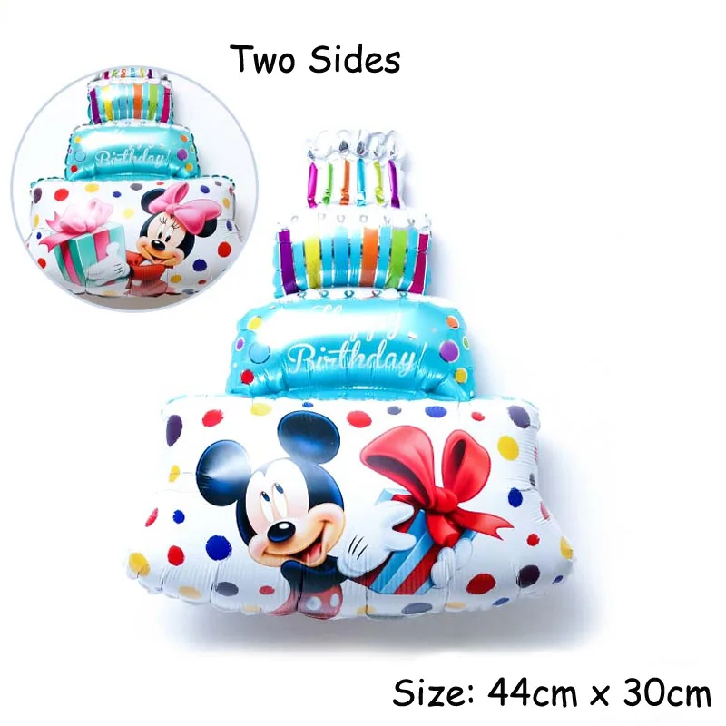 40 дюймов гигантский фольгированный шар с Микки и Минни Маус для мальчиков и девочек, детские воздушные шары с животными, вечерние игрушки для украшения