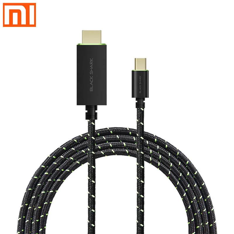 Xiaomi Black Shark Type C HDMI кабель плетеный провод позолоченный игровой проектор для игр