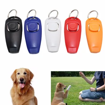 

Hot selling click trainer 1068pcs/lot Dog Training Clicker & Whistle Combination Trainer Repeller Aid