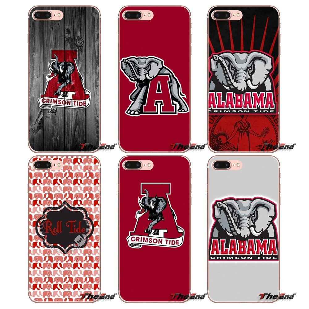 Phone Cases Alabama Crimson roll Tide Logo For iPhone XS Max XR X 4 4S