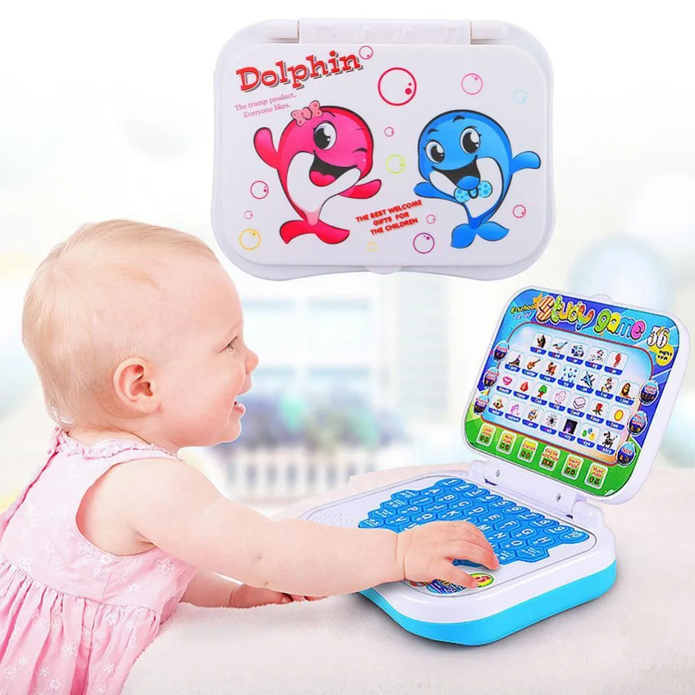 New Baby Kids Pre School Educational Learning Study Toy Laptop Computer Game Educational Toy Send in Random
