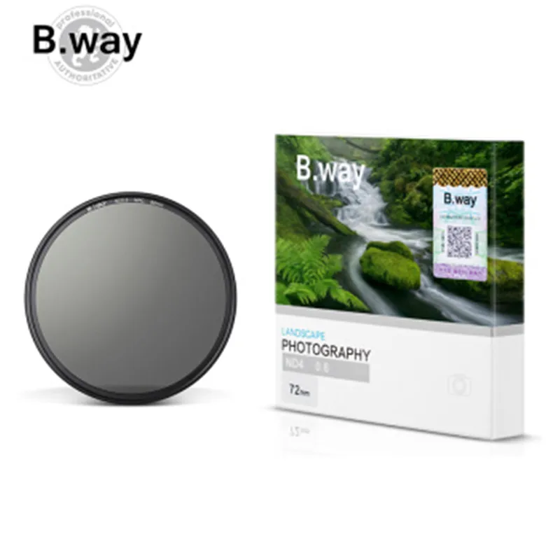 

B.way Circular Neutral Density ND Filter 40.5mm 46mm 49mm 52mm 58mm 62mm 67mm 72mm 77mm 82mm 95mm 105mm for Camera Lens