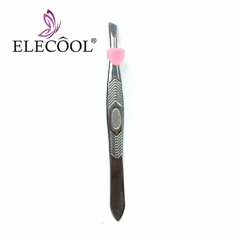 

ELECOOL 1pcs Stainless Steel Make Up Tool Hot Eyelash Eyebrow Hair Removal Tweezer Face Hair Remover Nipper Cosmetic Tool