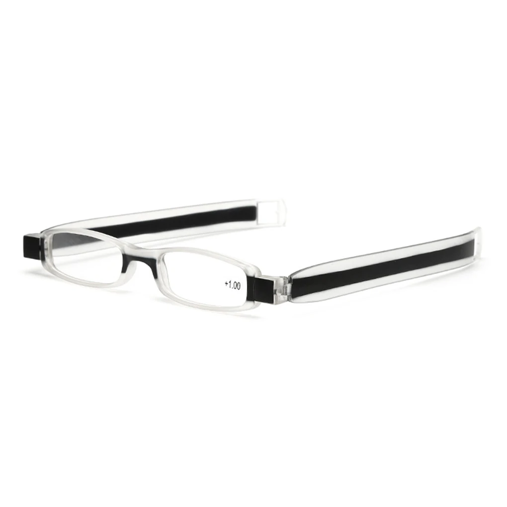 1pcs Men Women Folding Reading Glasses Unisex 360 Degree Rotation Presbyopic Foldable Eyeglass