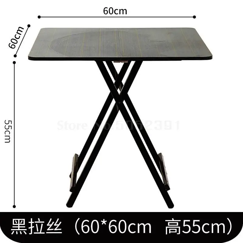 Складной стол домашний обеденный стол для еды простой квадратный 4 человек маленький стол портативный открытый стол для киоска портативный - Цвет: same as picture1