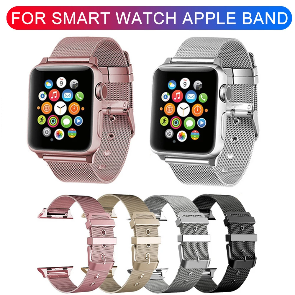 

Sport Band for Apple Watch Series 3/2/1 38MM 42MM Stainless Steel Soft Breathable Replacement Strap Sport Loop Bracelet Watch