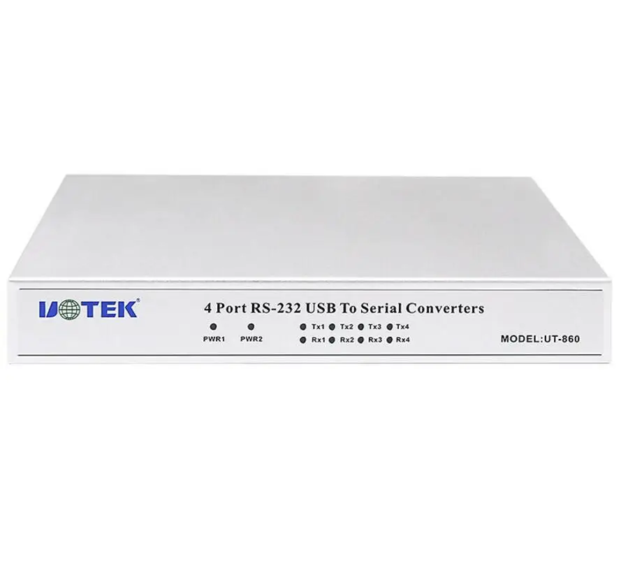 UT-860 USB 2.0 to 4 Ports RS232 Adapter Convertor DB9 COM RS-232 Serial Port Multiplier USB2.0 TO RS232 HUB yn8604 usb conversion of 4 port rs485 232 four road rs232 to usb serial port line com port conversion industry