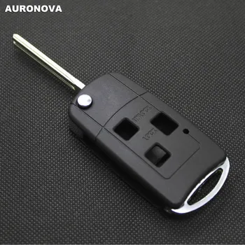 

AURONOVA New Upgrade Folding Key Shell for Lexus IS GS ES LS RX IS200 3 Buttons Remote Car Key Case DIY